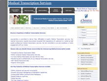 Tablet Screenshot of medical-transcription.isourceindia.com