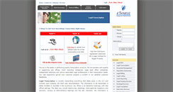 Desktop Screenshot of legal-transcription.isourceindia.com