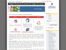 Tablet Screenshot of legal-transcription.isourceindia.com